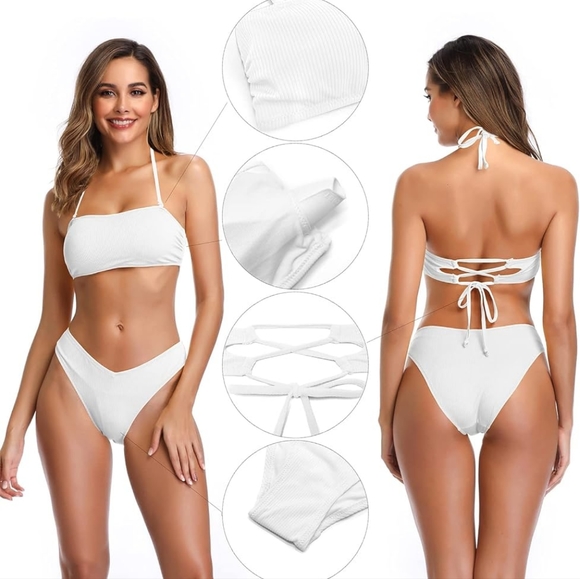 Shekini Women's Halter Bikini TOPS - Picture 9 of 10